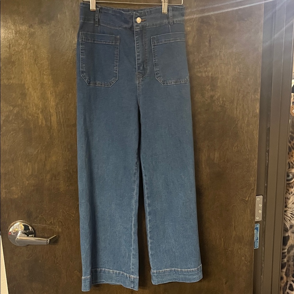 Eesome Blue Flare & Wide Leg Jeans